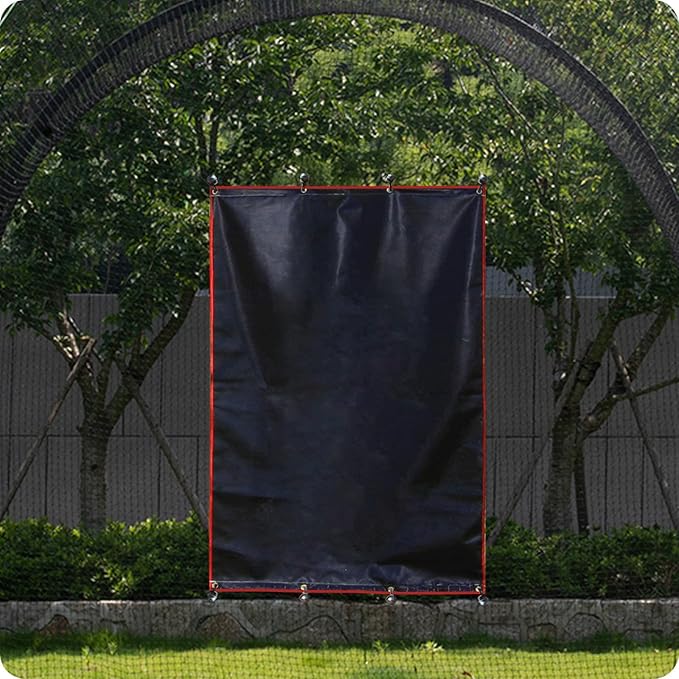 Gagalileo Batting Cage Backstop: Heavy-Duty Padding Vinyl Target with Strike Zone for Baseball & Softball Net Protector for Backyard & Training Facility