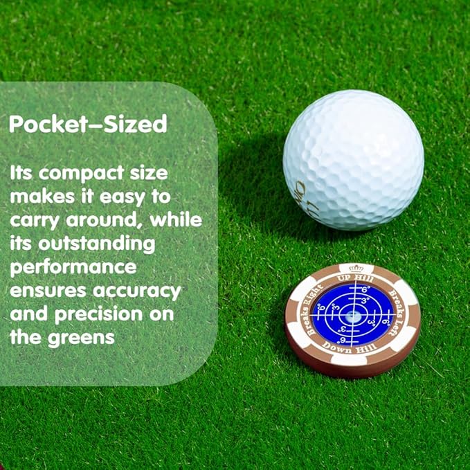 SlopeMaster ProGreen Reader - Golf Ball Marker with High Precision Green Reading Aid Golf Accessories for Men Women