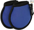 YOKIVE 2 Pcs Portable Golf Ball Cleaner Pouch, Golf Ball Washer Pocket with Clip | Cleaning Golf Balls, Great for Golf Course Exercise (Blue, 4.13x3.94-Inch)