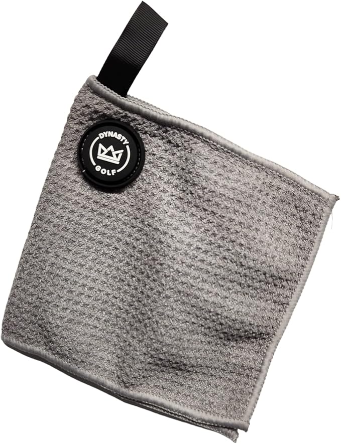 Golf Ball Towel - Small Magnetic Greens Towel - Golf Ball Cleaner for Around The Greens - Pocket Towel and Magnet Hand Towel
