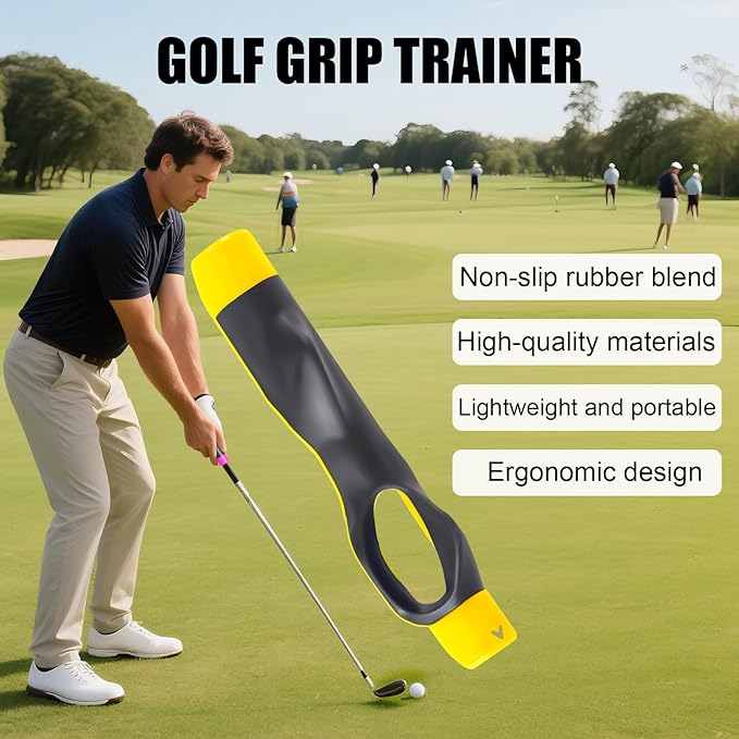 Golf Grip Trainer, Grip Trainer Golf to Help Train Correct Hand Position, Golf Training Aid, Golf Club Grips, Golf Grip Kit