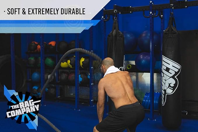 The Rag Company - Sport & Workout Towel - Gym, Exercise, Fitness, Yoga, Sport, Ultra Soft, Super Absorbent, Fast Drying Premium Microfiber, 320gsm, 16in x 27in, White (3-Pack)