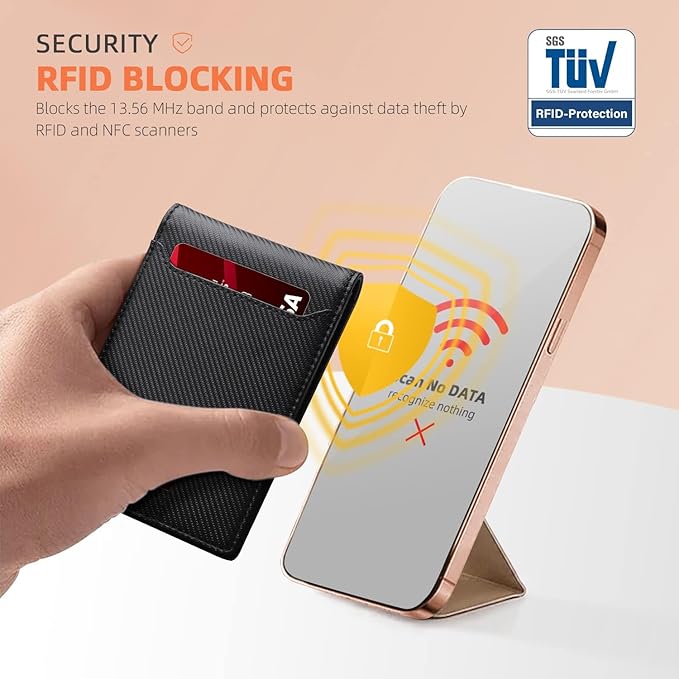 RUNBOX Money Clip Wallets for Men,Slim Leather Mens Bifold Wallet,RFID Blocking Front Pocket Wallet,Thin Credit Card Holder with Gift Box