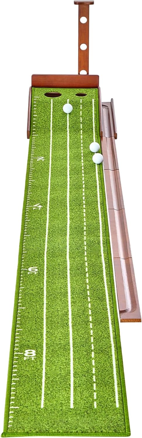 VEVOR Golf Putting Mat, Putting Green Indoor, Putting Matt for Indoors, Sports Spin n Putt Golf Game, Perfect Practice Putting Mat, Golf Putting Mats Practice Auto-Ball Return