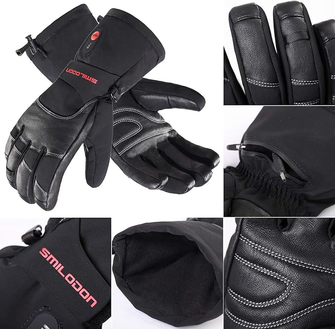 Smilodon Heated Gloves, Unisex Rechargeable Battery Powered Electric Heating Glove