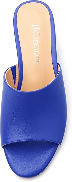 Wedge Sandals for Women Open Toe Wedge Heels Womens Matte High Heel Sandal Round Toe Heeled Wedge Sandals Slip on Casual shoes 2 inch
