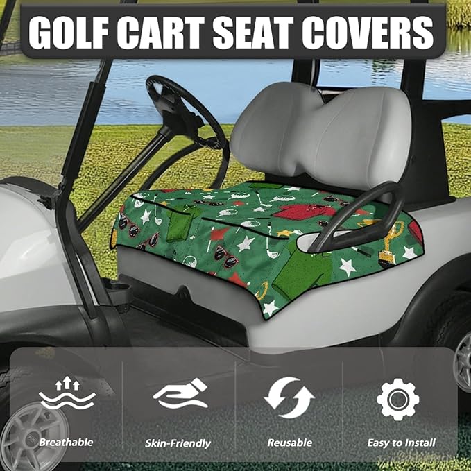 Golf Cart Seat Covers Universal Golf Cart Seat Cover Blanket Cushion Cover Sports Golf Cart Accessories