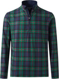 M MAELREG Quarter Zip Golf Pullover Men Dry Fit Long Sleeve Performance Wicking 1/4 Zip Full Print Pullover Mens Sweatshirt