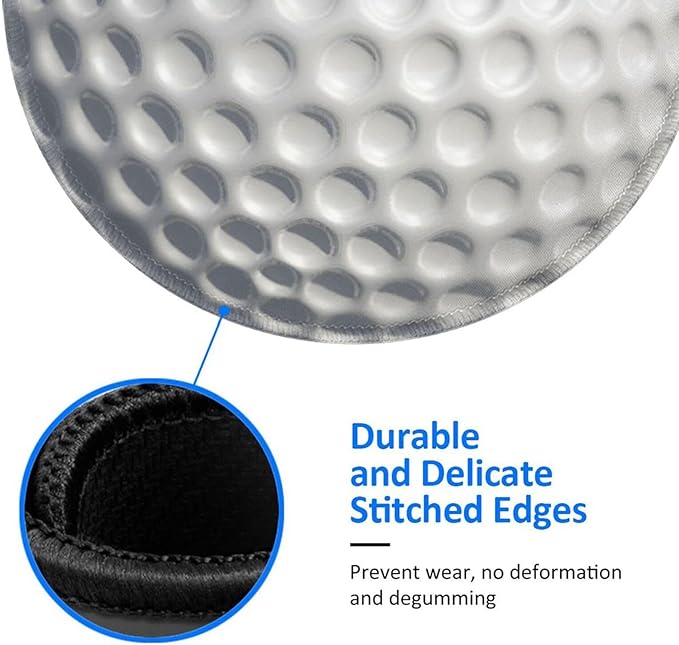 Golf Ball Mouse Pad,Golf Sport Mouse Pads for Desk, Stitched Edge Mousepad with Non-Slip Rubber Base, Gaming Mouse Mat for Computer Laptop Home Office