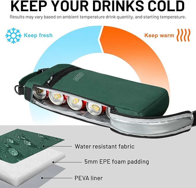MIER Cooler Backpack Insulated Soft Cooler Bag Portable Leakproof Camping Lunch Backpack for Men and Women Lightweight Thermal Bag for Hiking Shopping Travel
