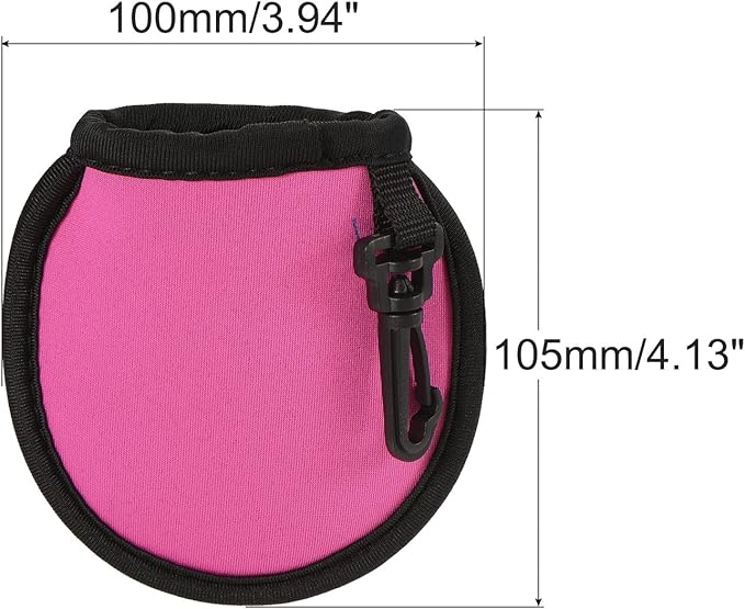 MECCANIXITY Golf Ball Cleaner Portable Pouch Pocket Washer Bag with Clips