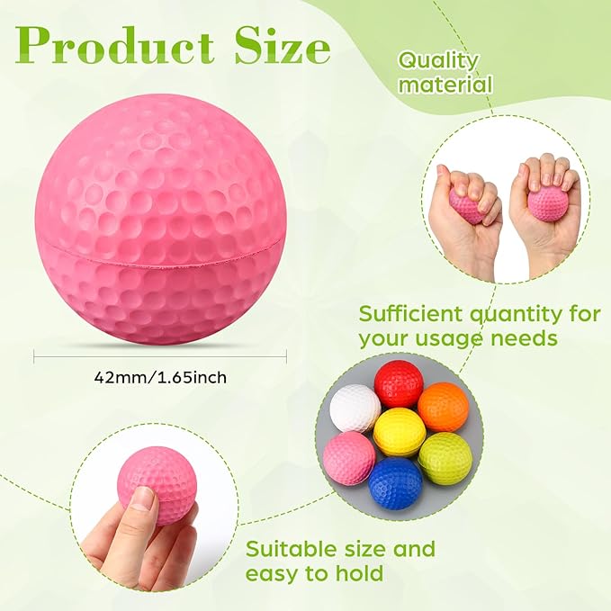 30 Pcs Foam Golf Practice Balls Soft Foam Balls for Golf Practice Realistic Feel and Flight Sport Training