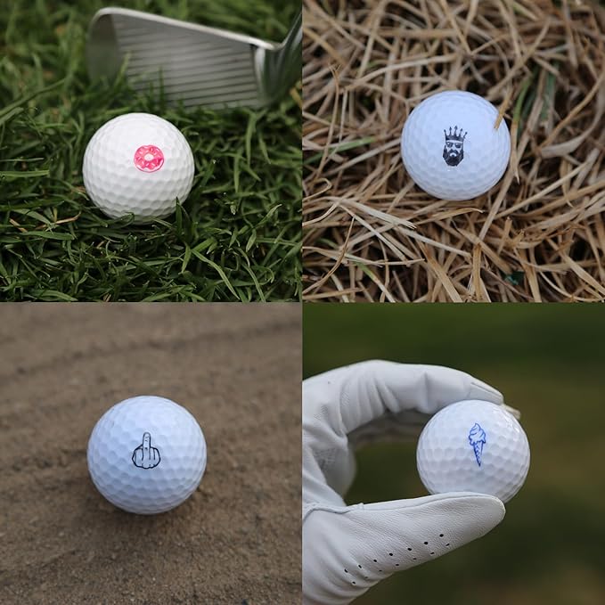ZEETY Golf Ball Stamp Box Set - 3 Pack Self-Inking Golf Ball Stamper & Marker for Personalized Golf Ball Identification - Premium Golf Gifts & Accessories for Men Women Golfers