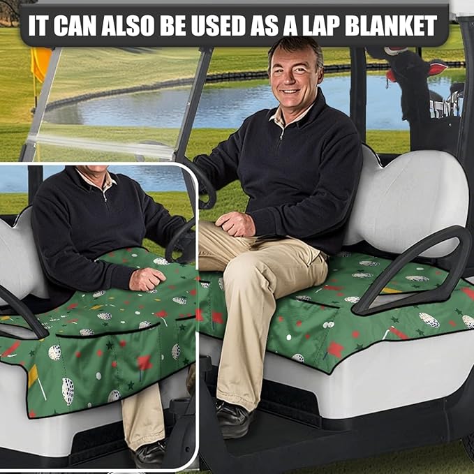 Golf Cart Seat Covers Universal Golf Cart Seat Cover Blanket Cushion Cover Sports Golf Cart Accessories