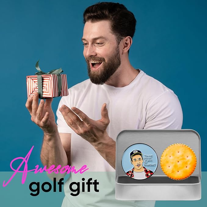 Golf Ball Markers with Hat Clip Box Set - Golf Gifts Golf Accessories for Men and Women Golfers