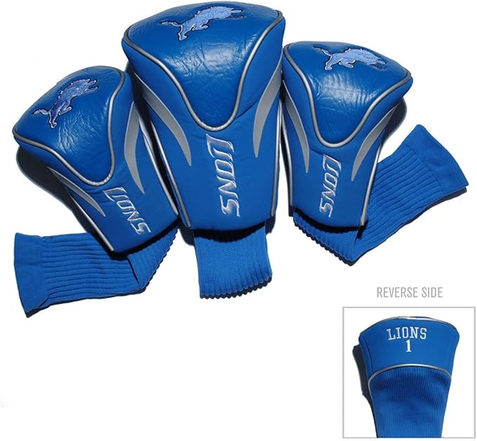 Team Golf NFL Numbered 1, 3, & X, Fits Oversized Drivers, Utility, Rescue & Fairway Clubs, Velour Lined for Extra Club Protection