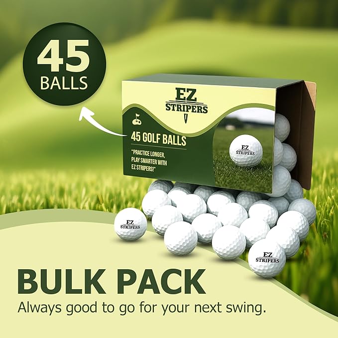– Bulk Golf Balls Pack of 45 High-Durability Value Golf Balls for Maximum Distance & Control, Ideal for All Skill Levels