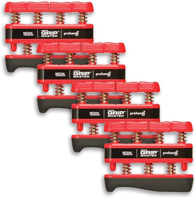 Prohands Gripmaster Hand Exerciser, Finger Exerciser (Hand Grip Strengthener), Spring-Loaded, Finger-Piston System, Isolate & Exercise Each Finger