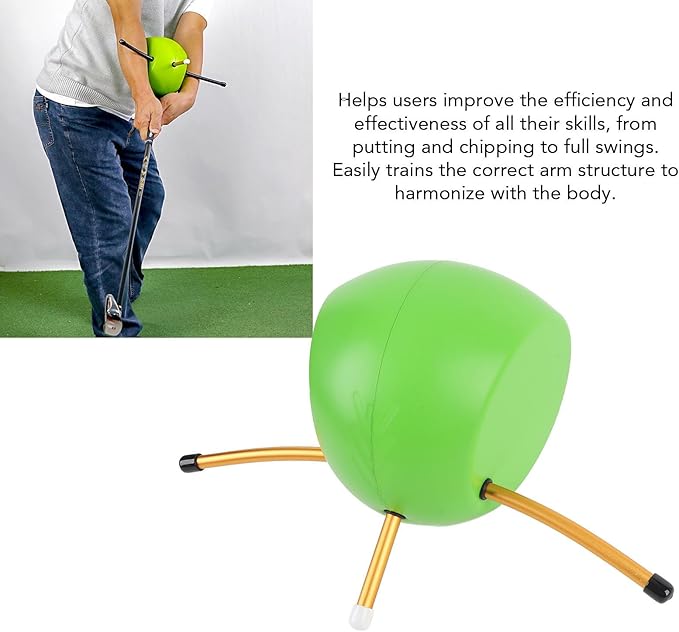 Denash Swing Trainer Aid Practice Ball, Portable Swing Trainer Aid Ball for Golf Swing Posture Training and Coordination