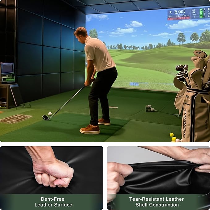 12 Pack Golf Wall Padding Panels Golf Enclosure Padding, 20"x20"x2" High-Density Impact Protection for Indoor Wall Pad, Kids Playrooms & Sports Areas, Gym Wall pad