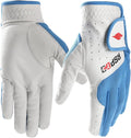Men's and Women's Single Pack Left - Handed Breathable Golf Gloves Crafted from All - Premium Soft Cabretta Leather for Enhanced Grip and Durability