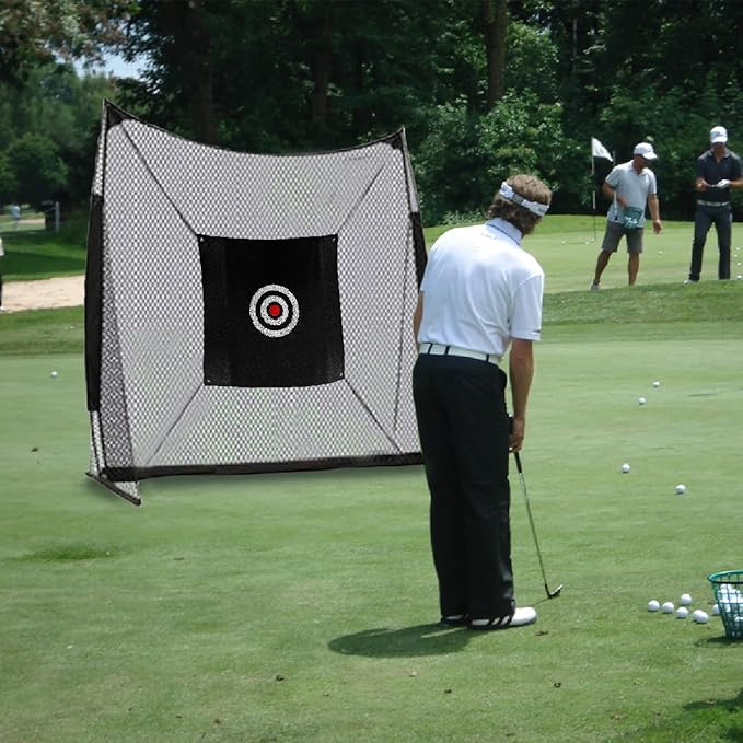 57" x 57" Silent Practice Hitting Net - Mute Golf Target Cloth for Training Aids Indoor Outdoor