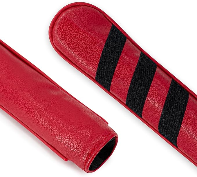 Golf Alignment Stick Cover Premium Leather Perfect Cover for Alignment Sticks Classic USA Design Alignment Sticks Holder Golf Club Protector Holds 2 Sticks.