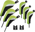 Andux 6pcs/Set Golf Club Head Covers Woods Driver Fairway Hybrid Set (3 Hybrids + 3 Woods)