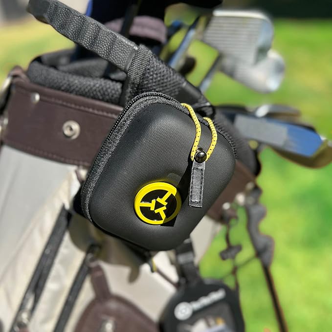 TecTecTec Golf Bag Metal Clip for Rangefinder - Golf Metal Landing Pads for Strong Hold - Rangefinder Straps Bag Clip - Gear Organizer Accessories for Quick Use - Gift