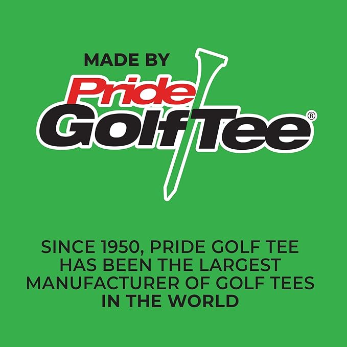 Pride Performance 3-1/4" Striped Golf Tee, 30 Count