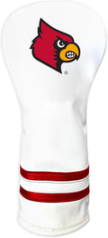 Team Golf NCAA White Vintage Fairway Golf Club Headcover, Form Fitting Design, Retro Design