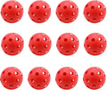 GSE Games & Sports Expert 12-Pack Practice Golf Balls, 40mm Limited Flight Plastic Soft Golf Balls, Airflow Hollow Training Golf Ball for Swing Practice (Several Colors Available)