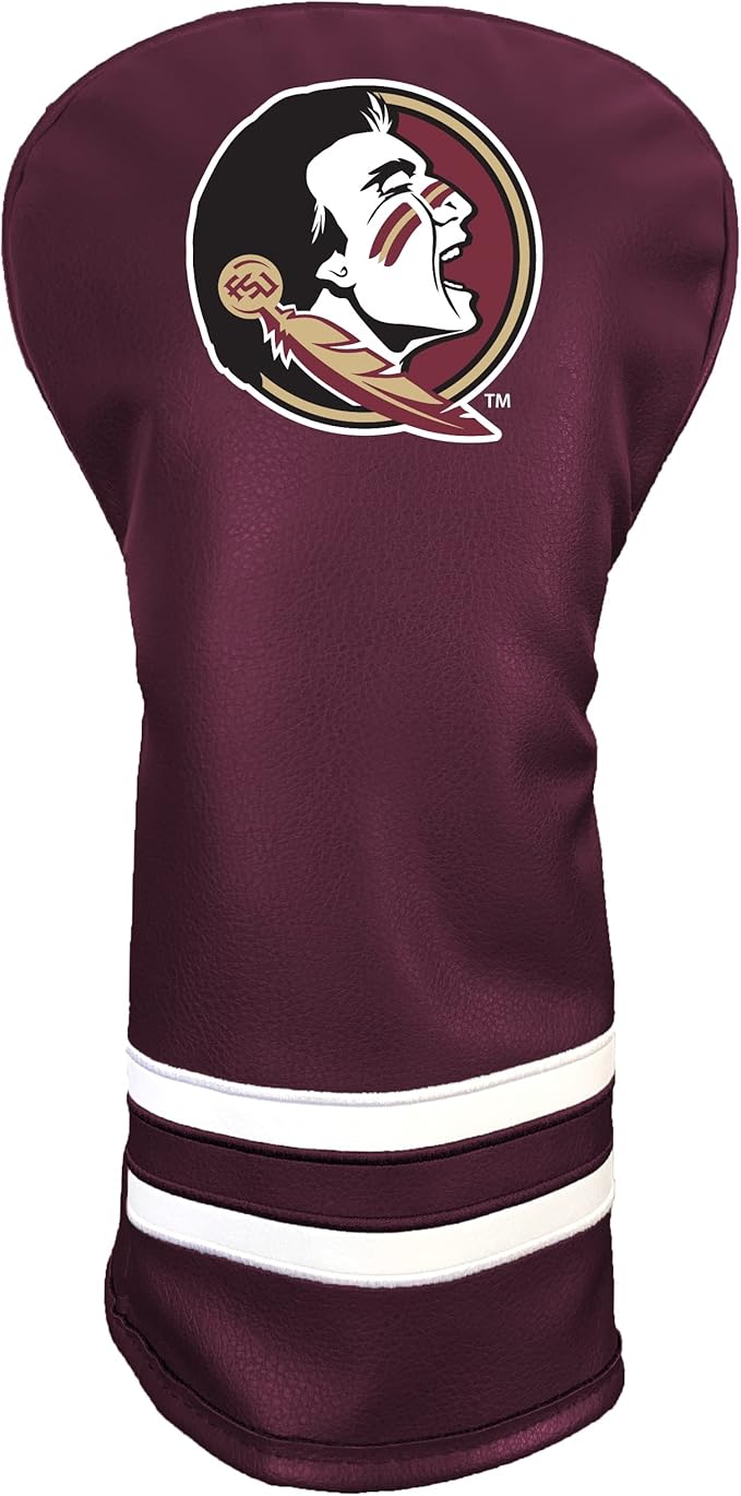 Team Golf NCAA Vintage Driver Golf Club Headcover (Printed), Form Fitting Design, Retro Design with Fleece Lining for Extra Club Protection