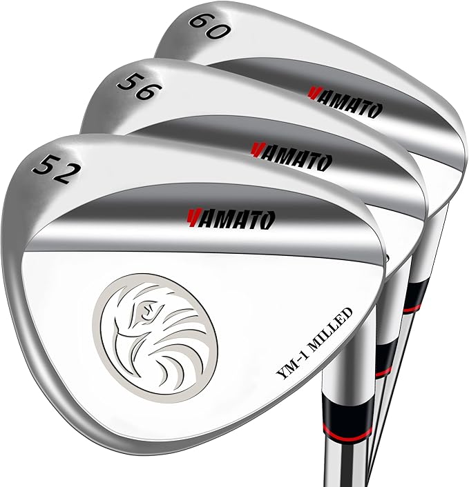 Yamato Golf Wedge Set or Individual Golf Wedges 50/52/54/56/58/60 Golf Gap Wedge Sets Sand Wedge|Lob Wedge Golf Clubs for Men & Women Milled Face for High Spin