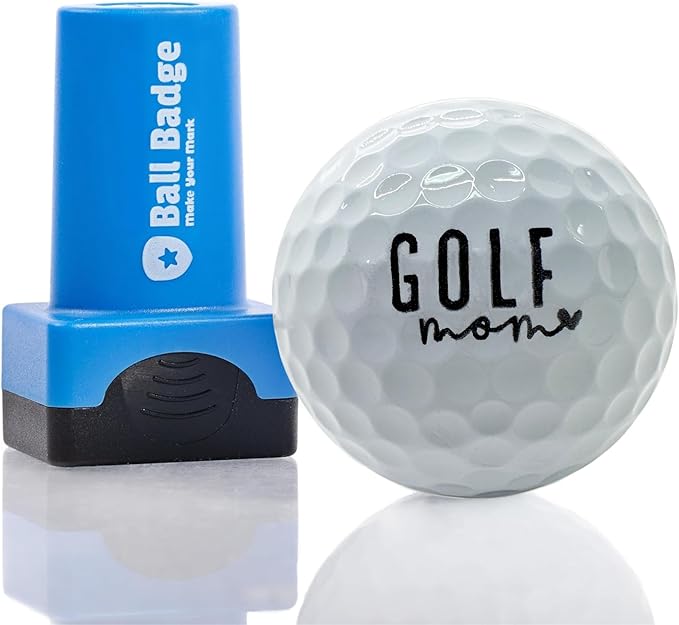 Ball Badge - Golf Ball Stamp (The Icon Series), Golf Ball Marker, Reusable Golf Ball Marking Tool to Identify Golf Balls