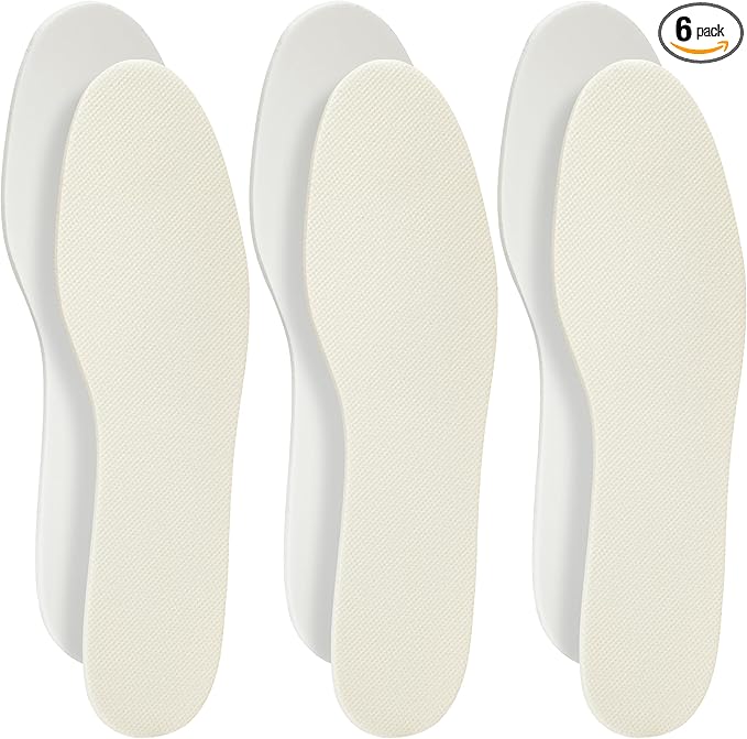 Shoe Filler Insert - Full Length Daily Latex Foam Shoe Inserts, Shoe Insoles for Shoes That are Too Big, 3 Pairs (EU 28-34, US Kids 11- US Junior 4)