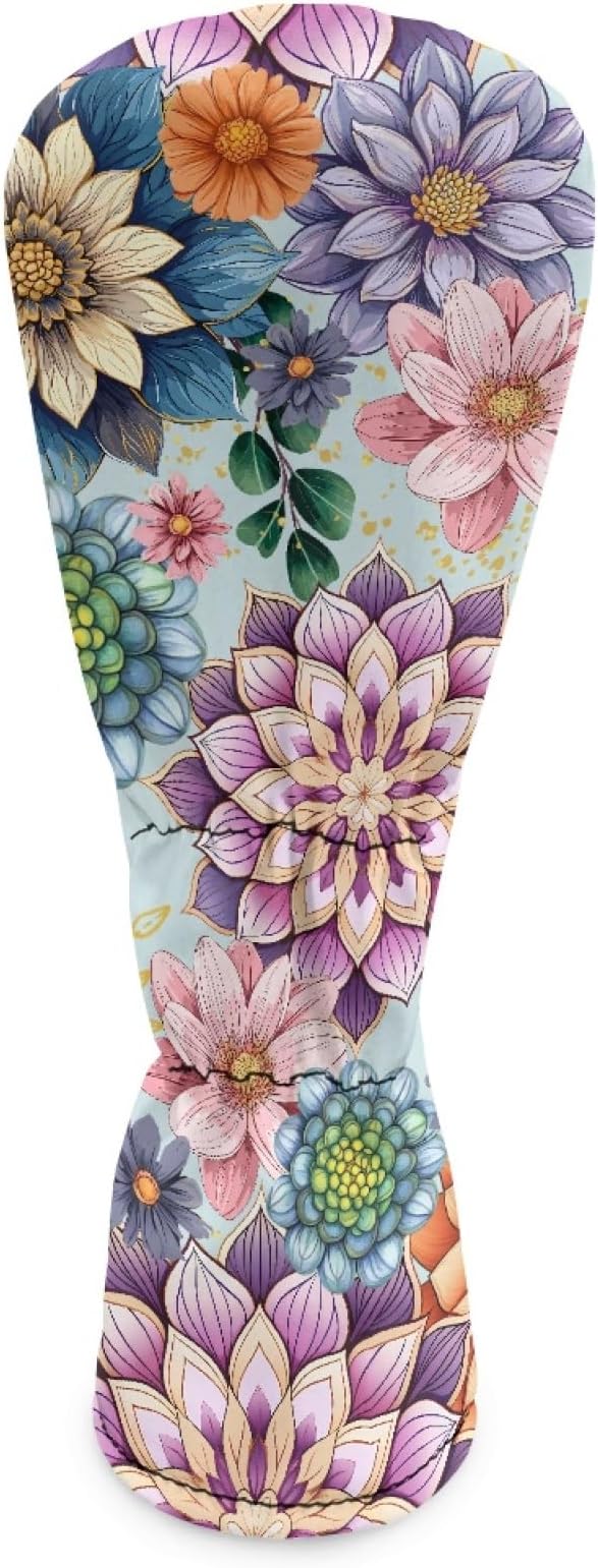 Golf Club Head Covers for Club Protective, Waterproof PU Leather Driver Fairway Wood Hybrid Head Cover