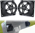 6.5" Under Dash Kick Speaker Pod Brackets for Yamaha G14 G16 G19 G20 G22 Golf Cart Accessories, Front Kick Loudspeaker Mount Support for Yamaha G14-G22 Standard Golf Cart, 6.5" Speaker Devices 2PCS