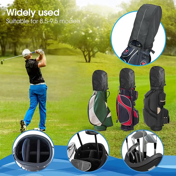 Golf Bag Rain Cover - Waterproof Golf Bag Cover Hood for Men Women,for Stand Bags & Carry Cart