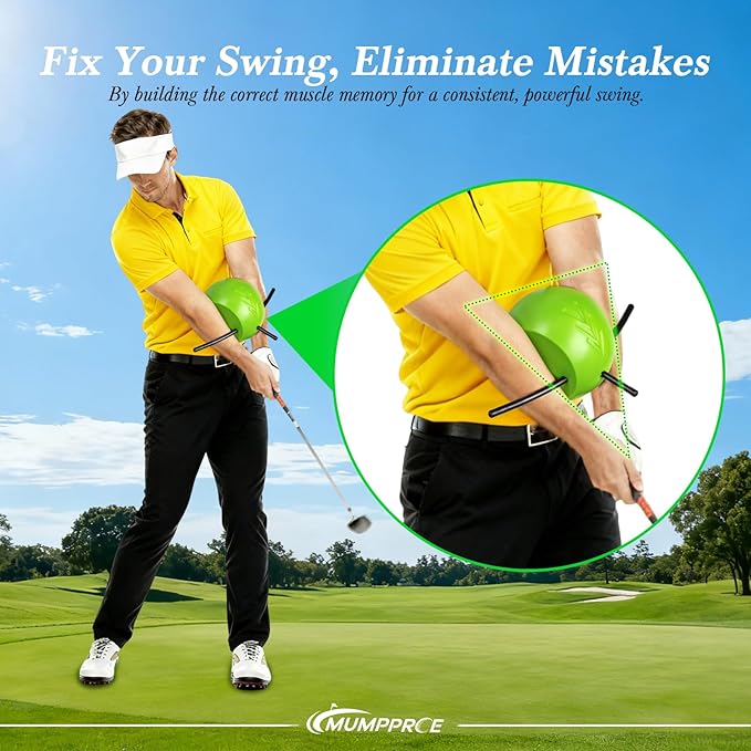 The Connector Golf Training Aid, Golf Swing Trainer for Posture Correction Practice, Golf Swing Training Aid Gift Suitable for Golfers at Every Stage, Helps Train Proper Swing Technique, Arm Structure