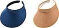 Cloth Covered Slip-On Visor for Women, Adjustable Cap Sports Sun Visors for Men