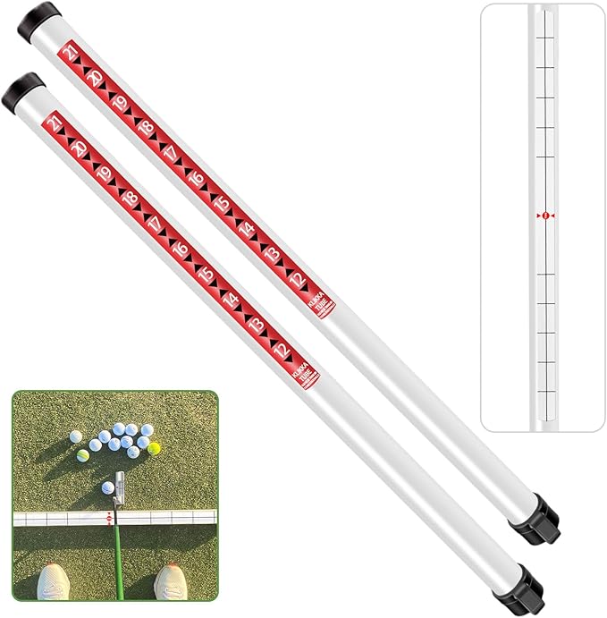 Golf Ball Retriever Professional Picker Golf Ball Shag Tube Plastic Release Retrievers Collector Practice Pick-up Sucker Tool, 35.4 Inch