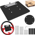 10L0L Golf Cart Steering Wheel Scorecard Holder with Pencil Holder Fit Yamaha,Club Car, EZGO - Upgrade Anti Drop Clip