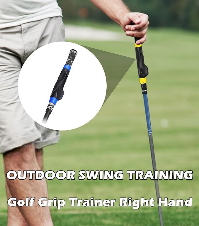 2 Pcs Golf Grip Trainer, Lightweight Golf Training Aid to Help Train Correct Hand Position, Right Hand Golf Swing Trainer