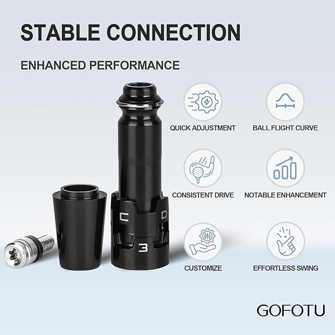 .335 Adapter Sleeve W/Serial Compatible with Titleist GT2,GT3,GT4，TS1,TS2,TS3,TS4,917/915/913D, Driver