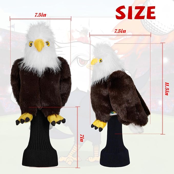 Funny Golf Driver Head Gover, Animal Golf Club Cover Ultra Premium Plush Tour Quality Driver Headcover for Men Women