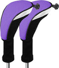 Golf Club Head Covers for Woods and Driver Hybrids Fairway Value Pack Protective Clubs Headcovers with Interchangeable No.Tags 1 3 5