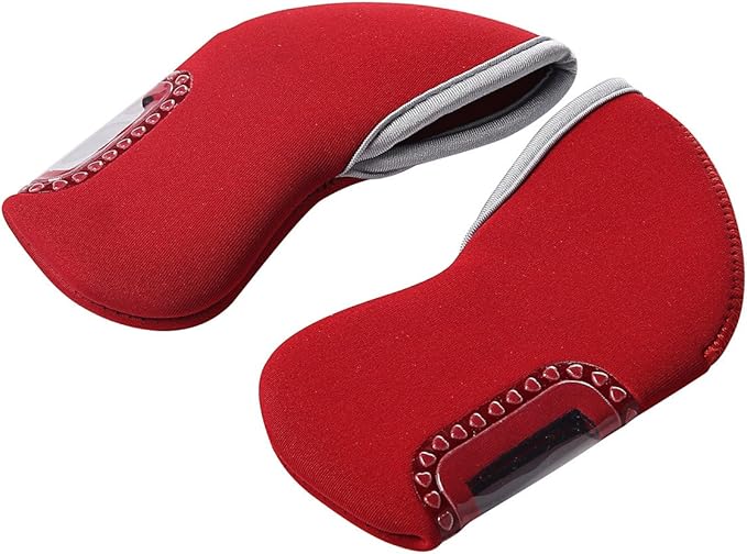 Sword &Shield sports 10pcs Neoprene Golf Iron Club Covers See Through Window Head Cover