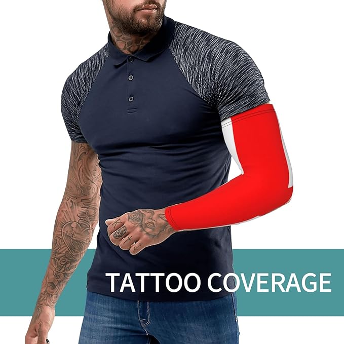 Flag Arm Sleeves Filipino Flag Compression Arm Sleeves for Men Women Tattoo Cover Up Cooling Arm Sleeve 1 Pair