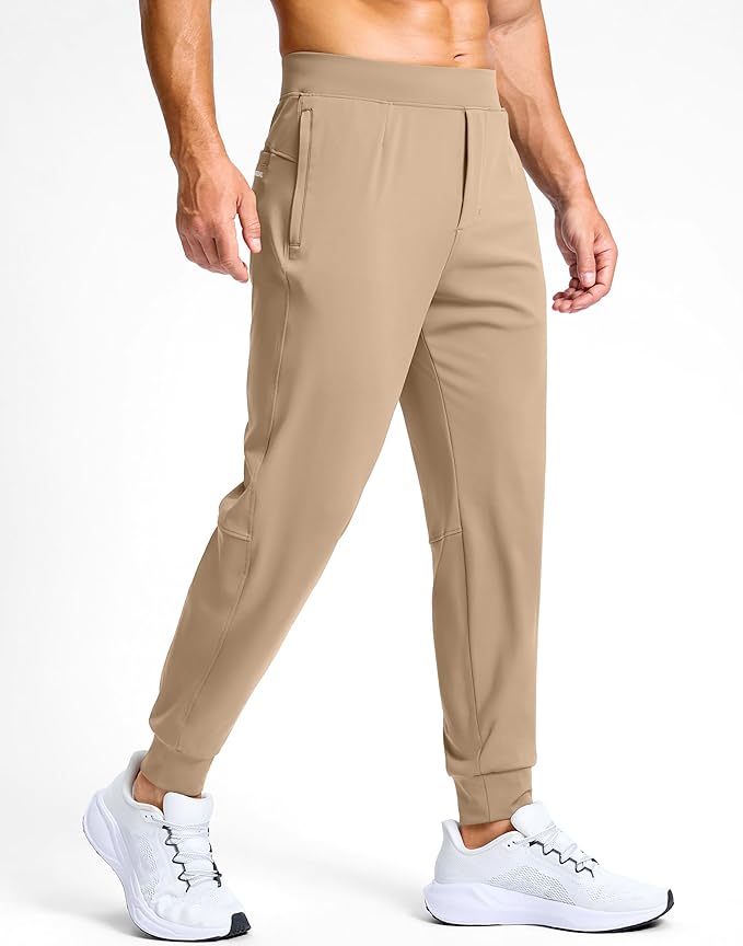 G Gradual Men's Golf Joggers Pants with Zipper Pockets Stretch Sweatpants Slim Fit Track Pants Joggers for Men Work Running
